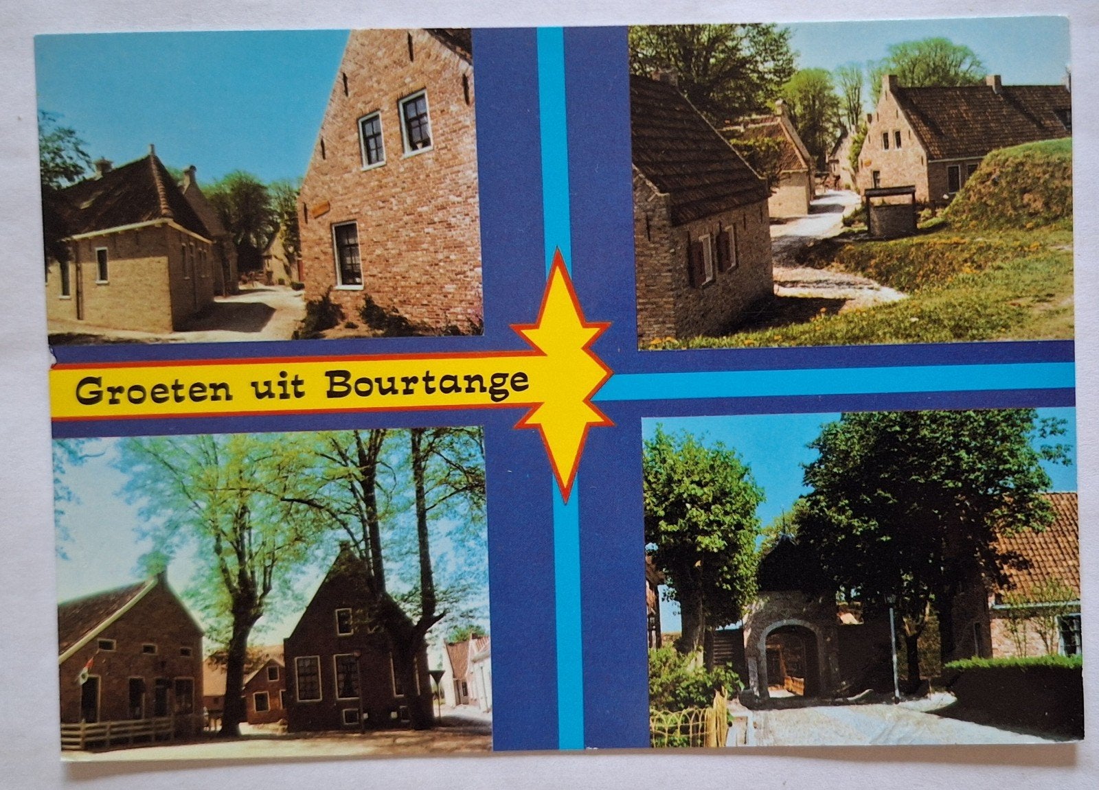 Oude ansichtkaart: Groeten uit Bourtange (Gelopen), Ophalen of Verzenden, 1960 tot 1980, Gelopen, Groningen