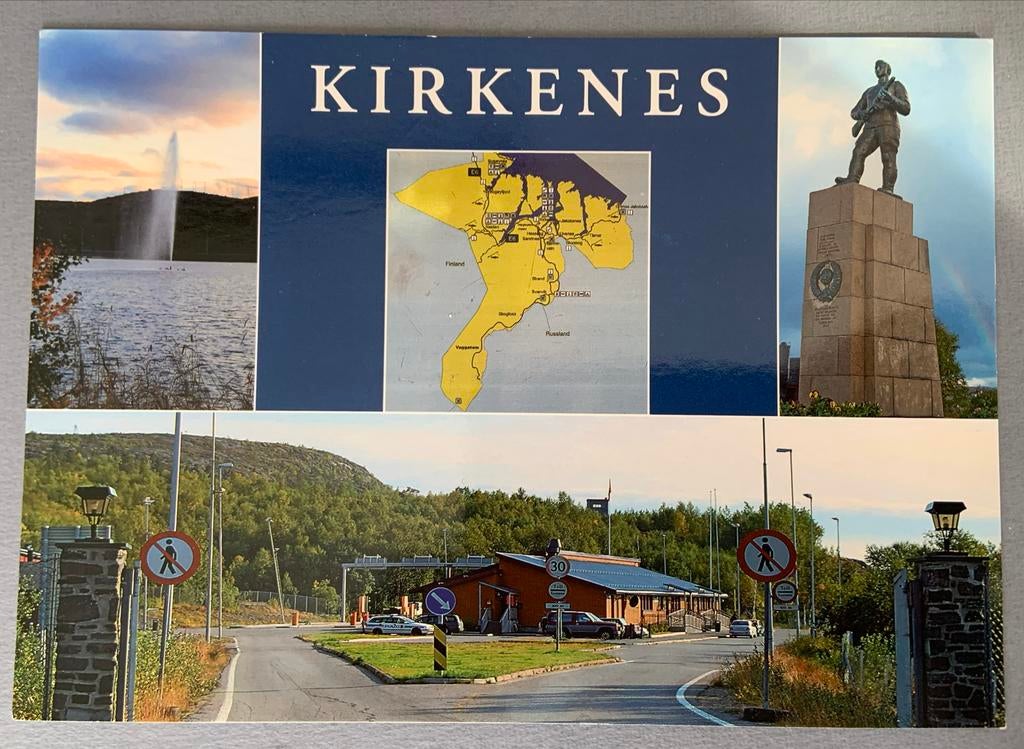 Kirkenes, Noorwegen, Verzamelen, Ansichtkaarten | Buitenland, Ophalen of Verzenden, 1980 tot heden, Gelopen, Overig Europa