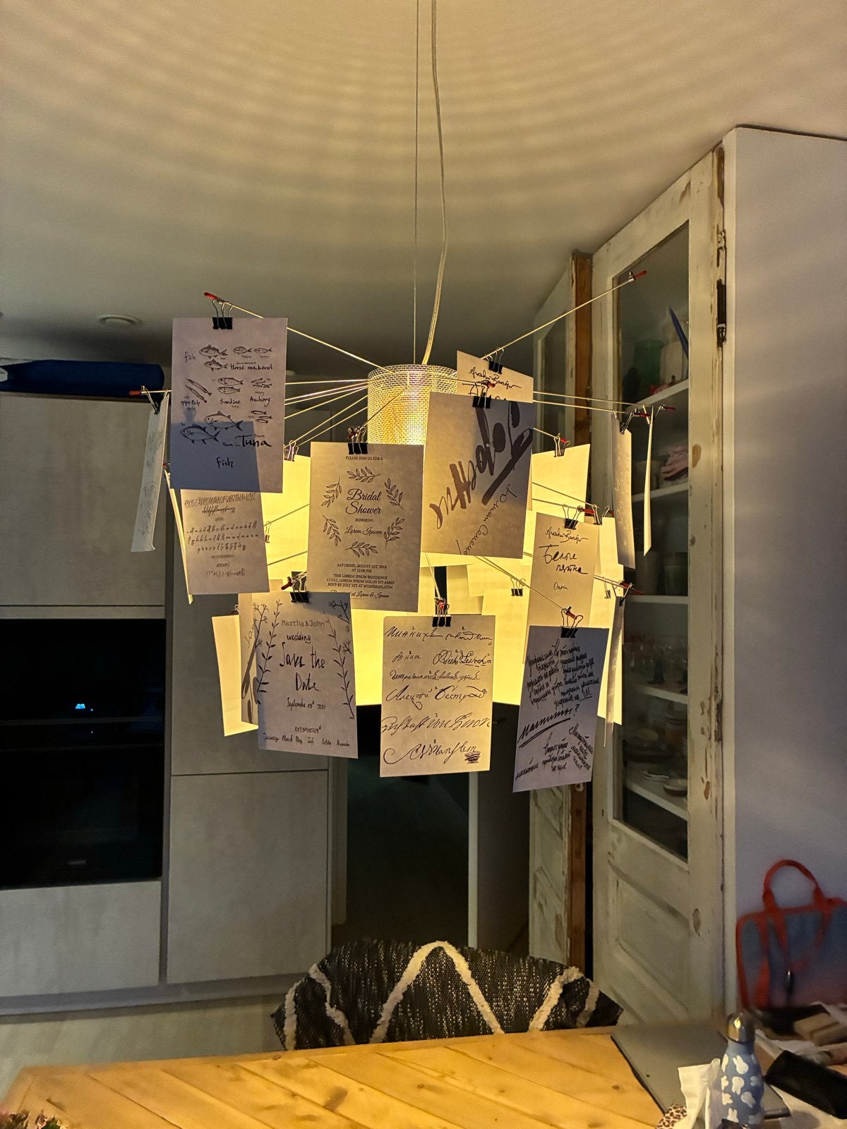 Ingo Maurer Zettel'z 5 Hanglamp Replica, Ophalen of Verzenden, Zo goed als nieuw, Metaal
