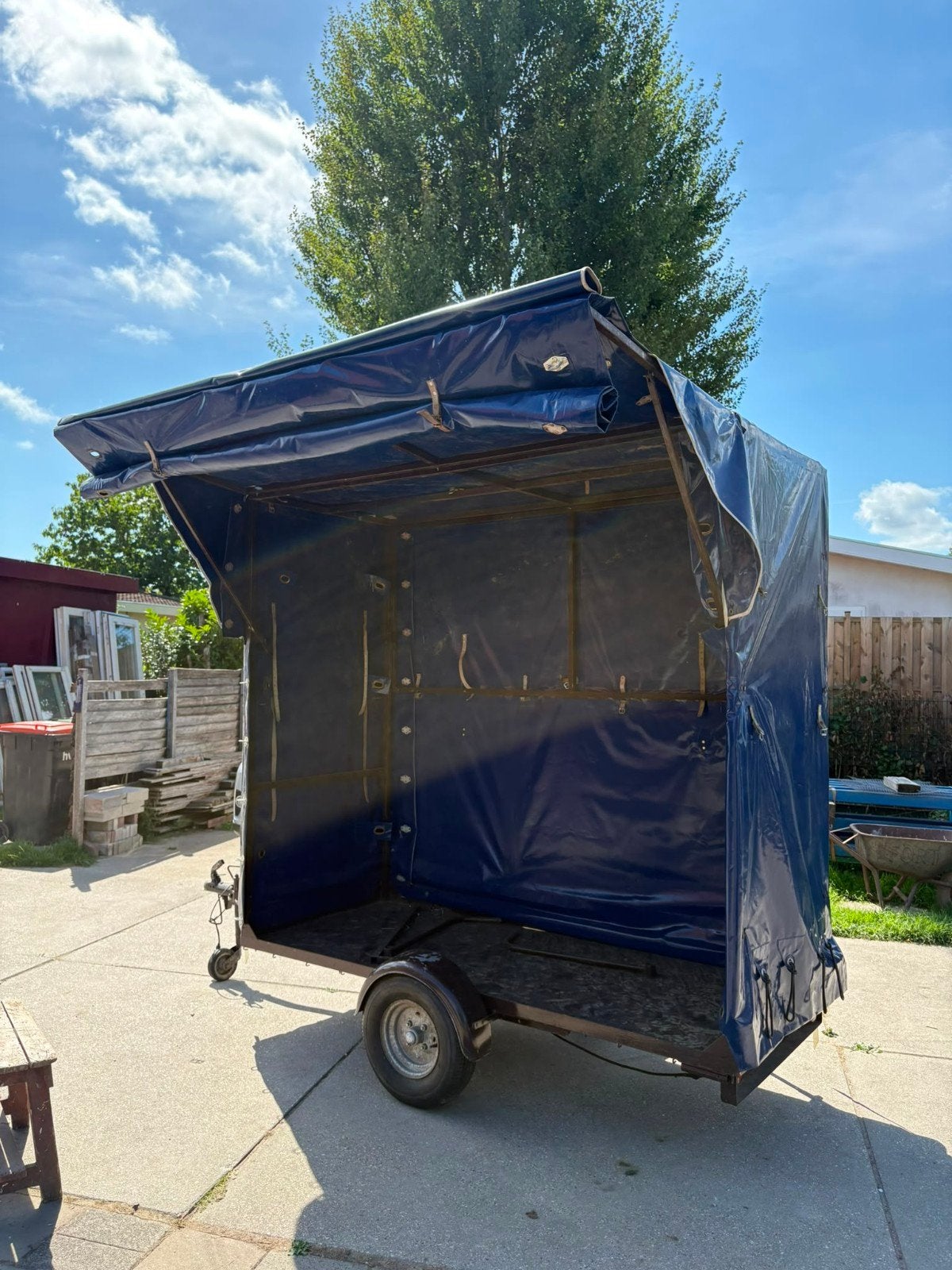 Aanhanger met huif - Ideaal voor transport of verkoop, Ophalen