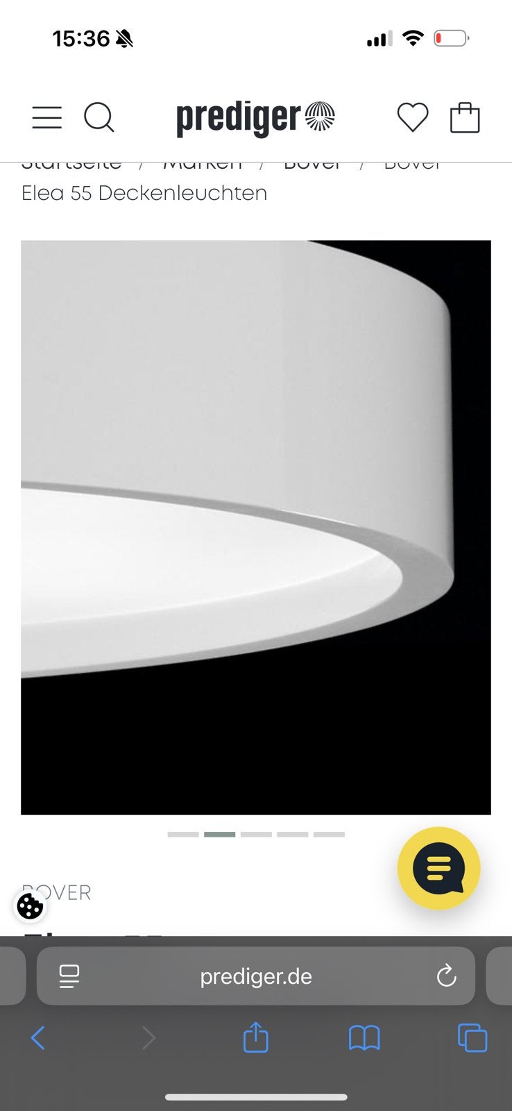 Joana Bover ELEA 55 plafondlamp design designlamp 2 stuks, Ophalen, Zo goed als nieuw