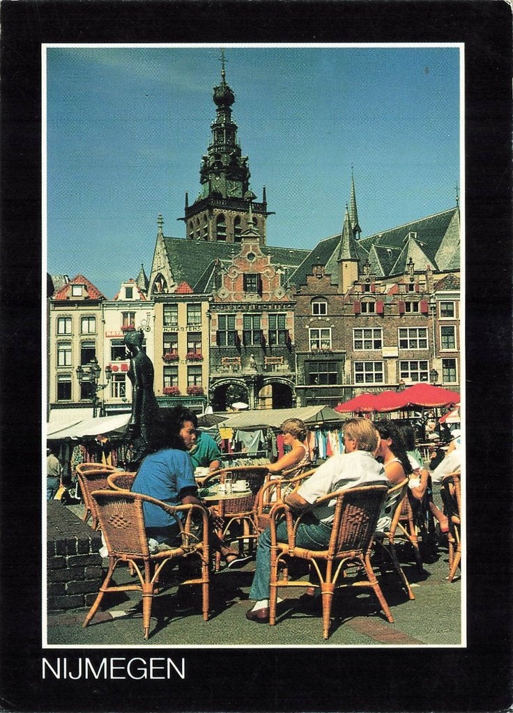 Nijmegen, Grote Markt met St. Stevenskerk, Ophalen of Verzenden, 1980 tot heden, Gelopen, Gelderland