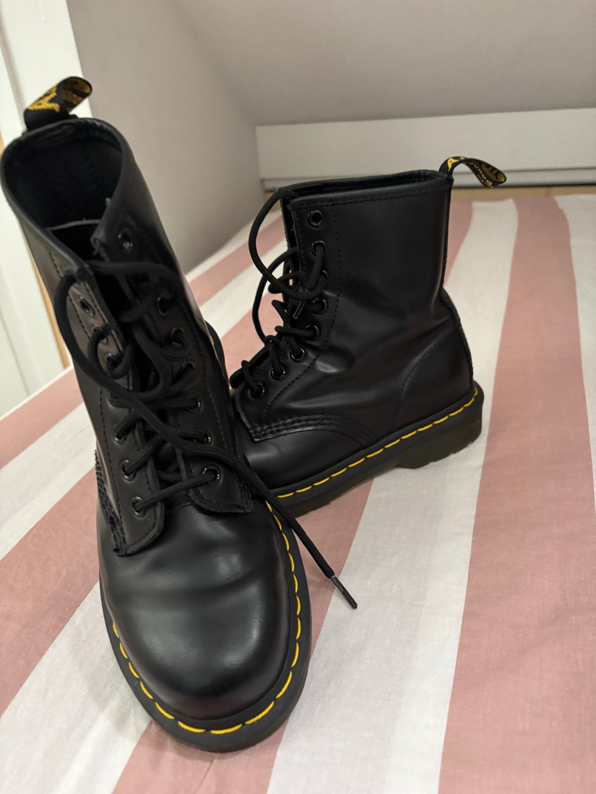 Dr. Martens 1460 Smooth Zwarte Leren Laarzen Maat 37, Ophalen of Verzenden, Zo goed als nieuw, Zwart, Lage of Enkellaarzen