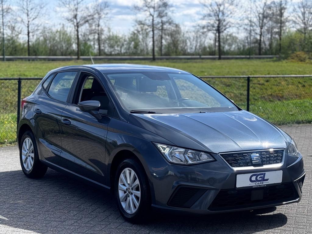 Seat Ibiza 1.0 TSI Style+Carplay+1eEigenaar+NetteAuto, Voorwielaandrijving, Stof, Zwart, Ibiza
