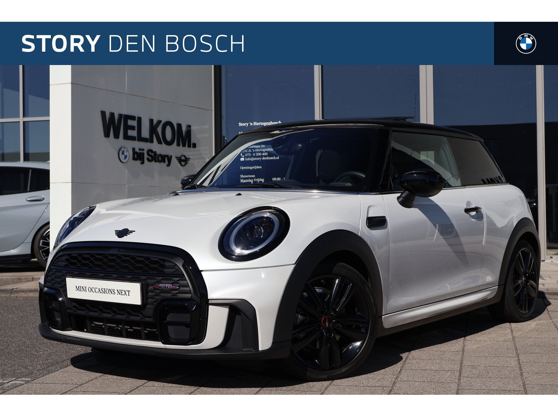 MINI Hatchback Cooper JCW Rockingham GT Automaat / Premium P, Auto's, Dealer onderhouden, Gebruikt, Met garantie (alle), 4 stoelen