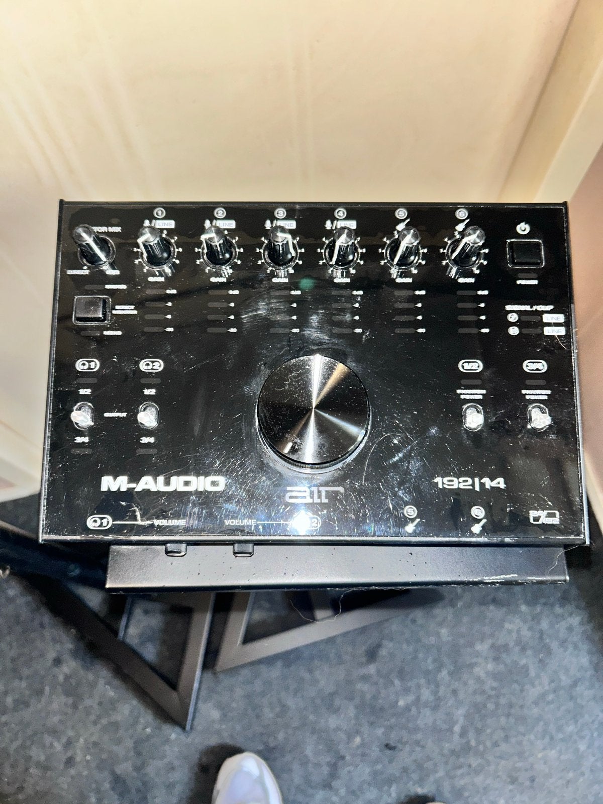M-Audio AIR 192|14 Audio Interface, Muziek en Instrumenten, Mengpanelen, Zo goed als nieuw, 10 tot 20 kanalen, Microfooningang