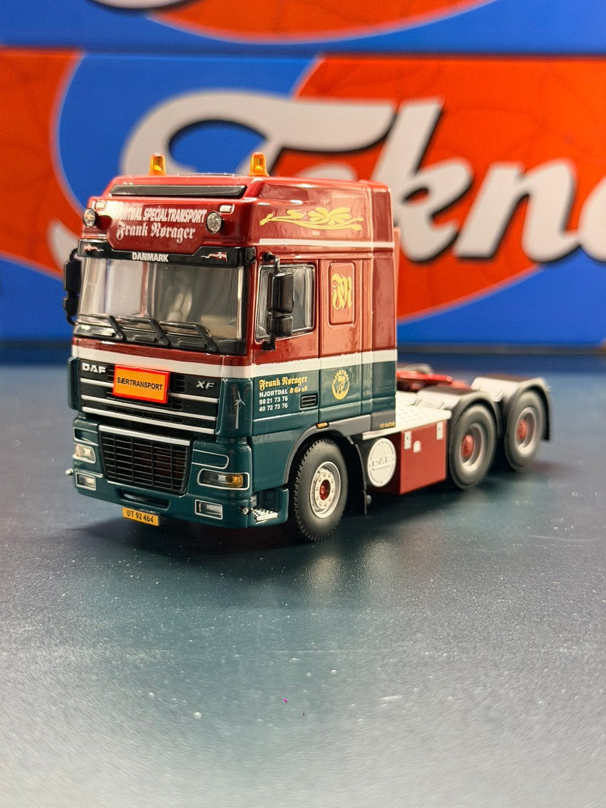 WSI DAF XF 95 Super Space Cab Frank Nørager, Ophalen of Verzenden, Zo goed als nieuw, Bus of Vrachtwagen, Wsi