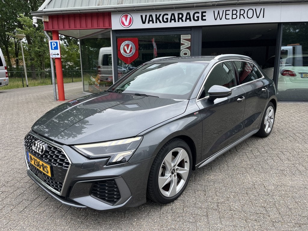 Audi A3 Sportback 35 TFSI 2x S-Line Edition 1e Eign. Camera, 4 cilinders, Leder en Stof, Origineel Nederlands, Bedrijf