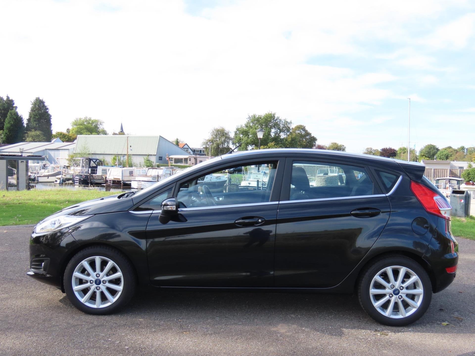 Ford Fiesta 1.0 EcoBoost Titanium *1e EIG ! *Cruise *Automaa, Auto's, Zwart, Origineel Nederlands, 560 kg, Hatchback