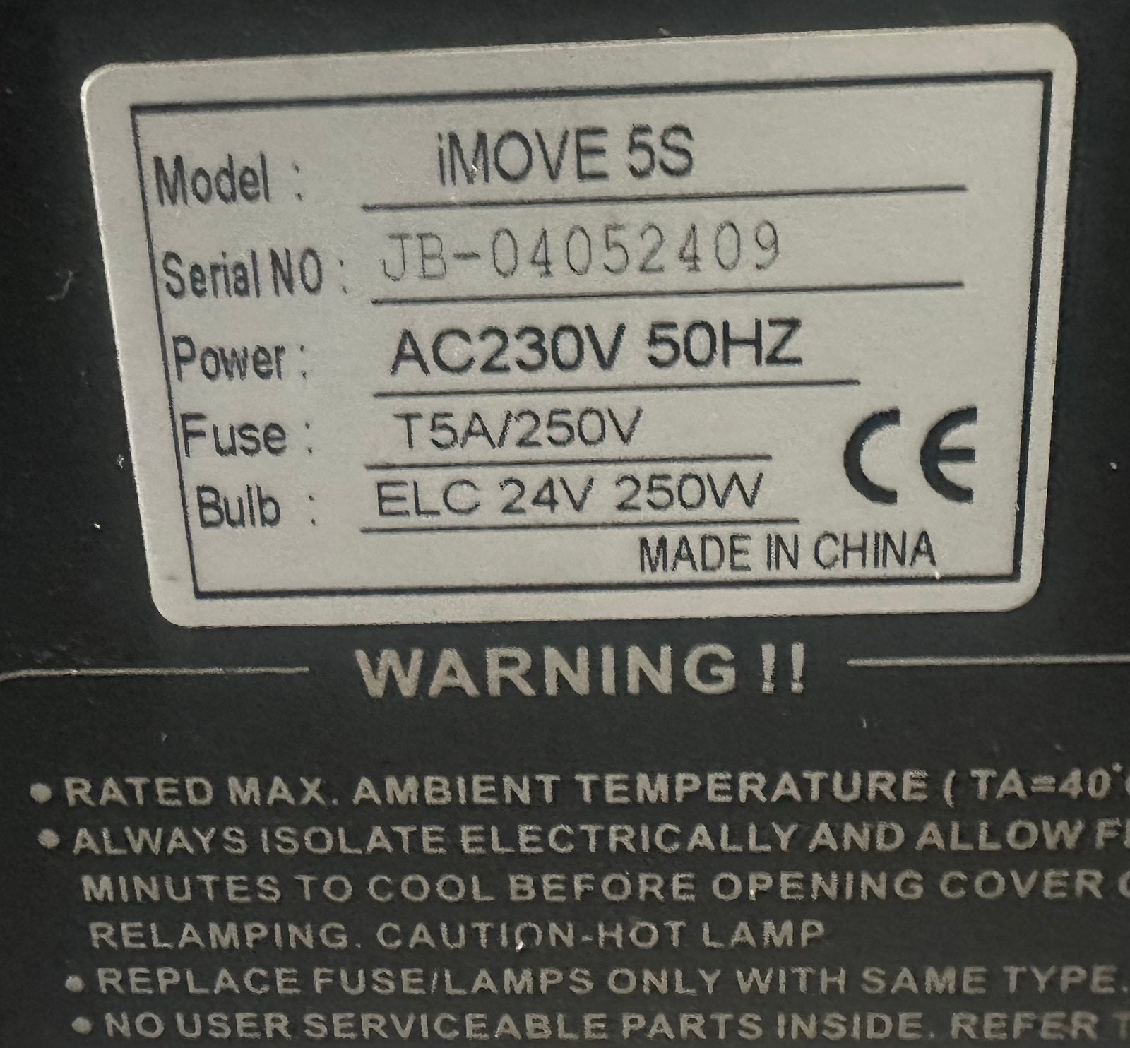4 x nette disco verlichting type i move5s, Ophalen of Verzenden, Zo goed als nieuw, Licht