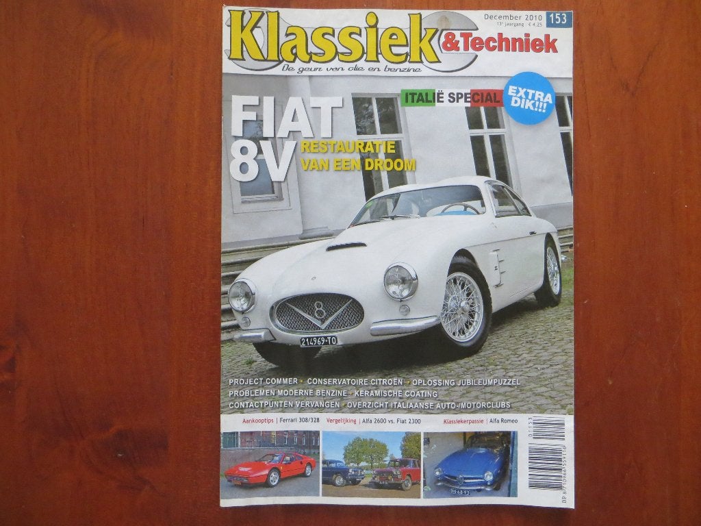 Klassiek & Techniek 153 Fiat 8V, Ferrari 308 / 328, Citroën, Verzenden, Nieuw, Citroën
