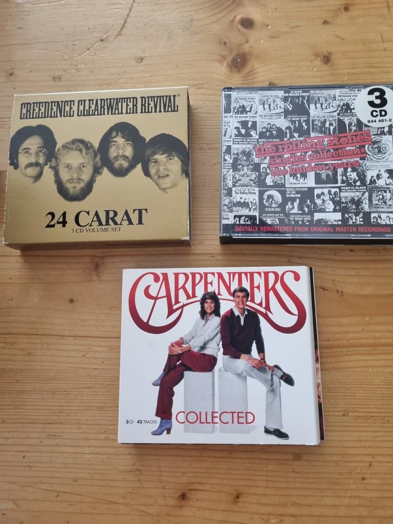 Verhuisdoos vol met originele CD's o.a. Rolling Stones,Elvis, Ophalen, Zo goed als nieuw, Pop