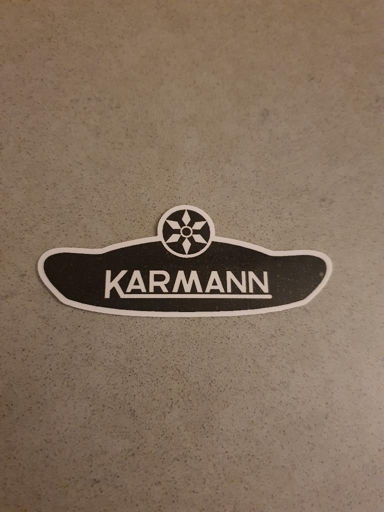 Karmann sticker., Ophalen of Verzenden