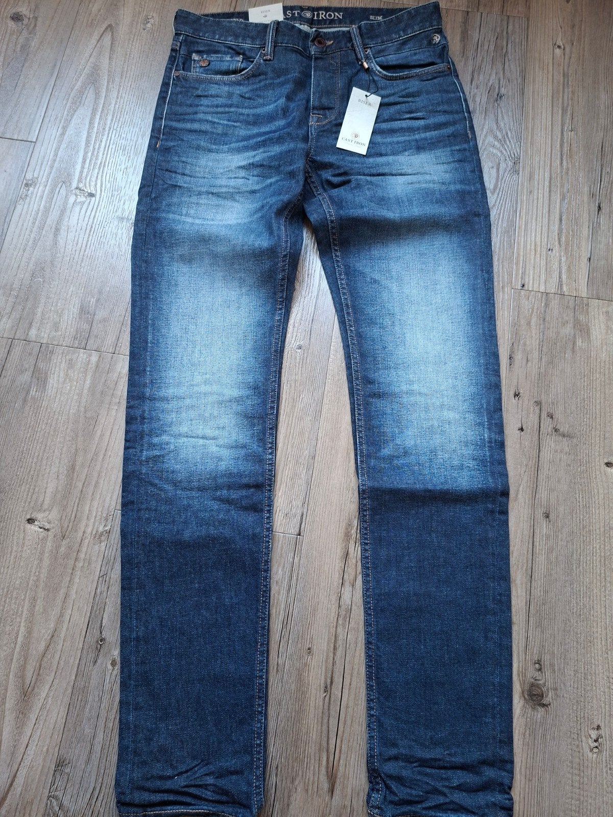 CAST IRON Riser slimfit jeans W31 L34, Blauw, Nieuw, W32 (confectie 46) of kleiner, Ophalen of Verzenden