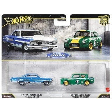 Set Custom 1964 Galaxie 500 &1967 Ford Anglia #53 Race Blauw, Tschuiten@hotmail.com, Duitsland, Auto, Hotwheels Premium Car Culture