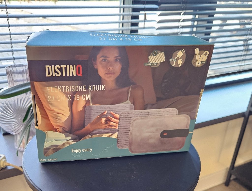 DistinQ eleketrische kruik - met handwarmer - grijs, Ophalen of Verzenden, Zo goed als nieuw, Info@semacobv.nl, Maaiveldweg 16