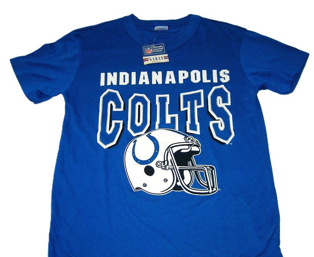 Indianapolis Colts vintage NFL t-shirt by Garan, Info@taurusvintage.nl, Ophalen of Verzenden, Kleding, Weg en land