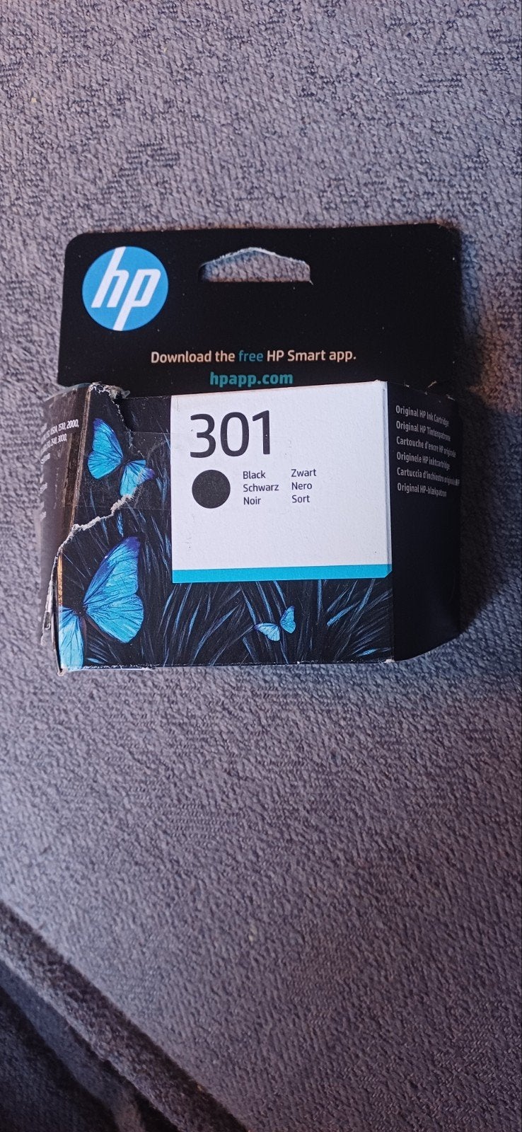 HP 301 Zwart Cartridge - Nieuw, Ophalen of Verzenden, Zo goed als nieuw, Cartridge, HP