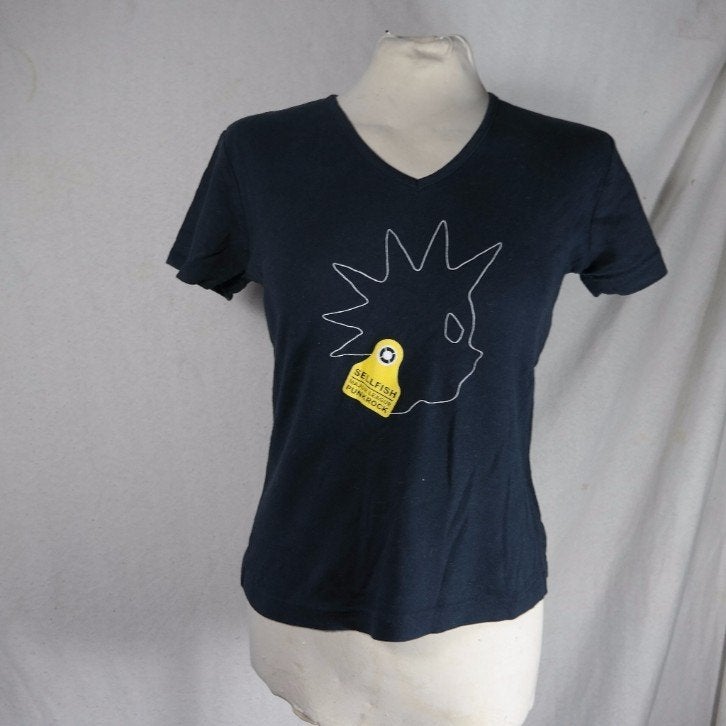 Zwart t-shirt, Sellfish punk rock mt M merk B&C, Maat 38/40 (M), ., Zwart, Ophalen of Verzenden
