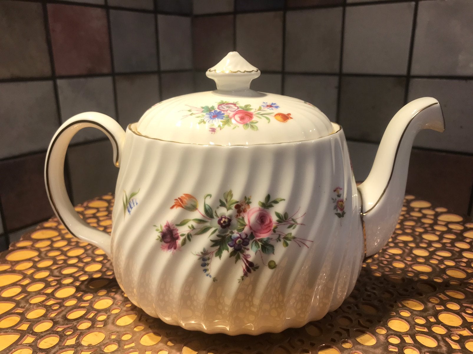 Marlow Founded Minton 1793,antieke/vintage theepot,hoogte 15, Ophalen of Verzenden