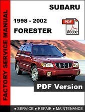 Subaru Forester 2001 workshop manual op DVD in PDF, Verzenden