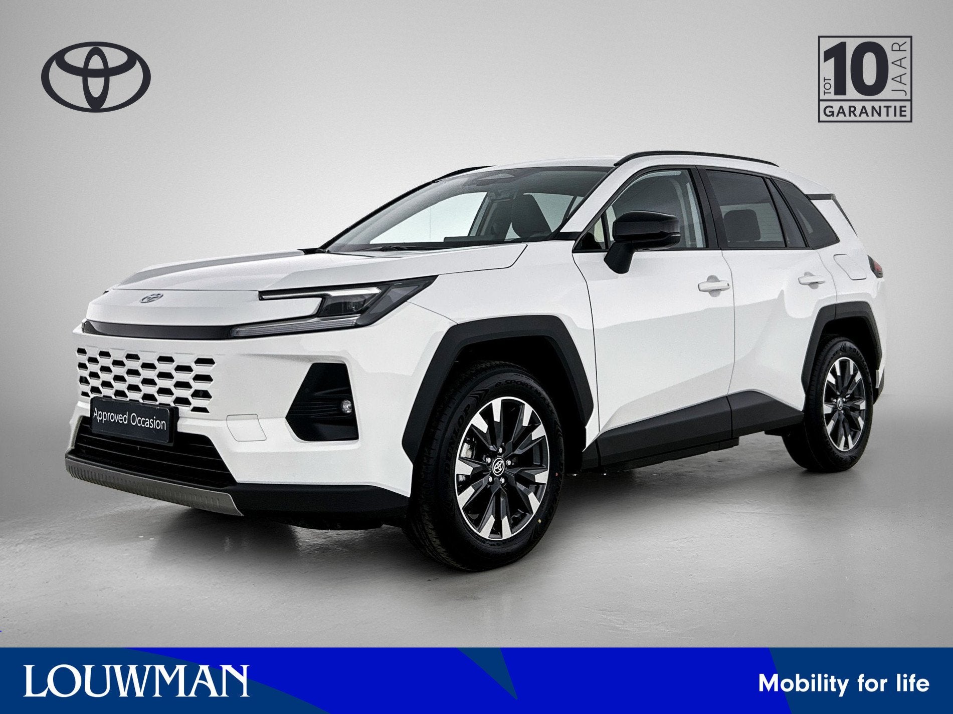 Toyota RAV4 2.5 Plug-in Hybrid 270 Dynamic | Nieuw model 202, Auto's, Stof, Gebruikt, 4 cilinders, Wit