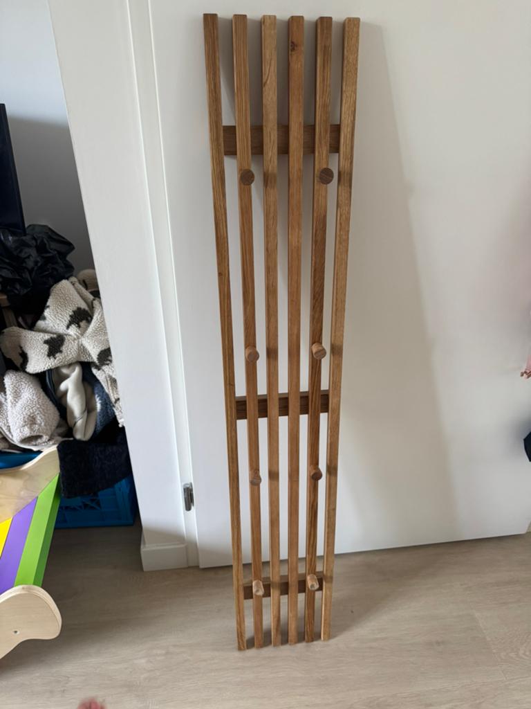 Houten kapstok, Huis en Inrichting, Woonaccessoires | Kapstokken, Gebruikt, Minder dan 100 cm, Hout, Ophalen