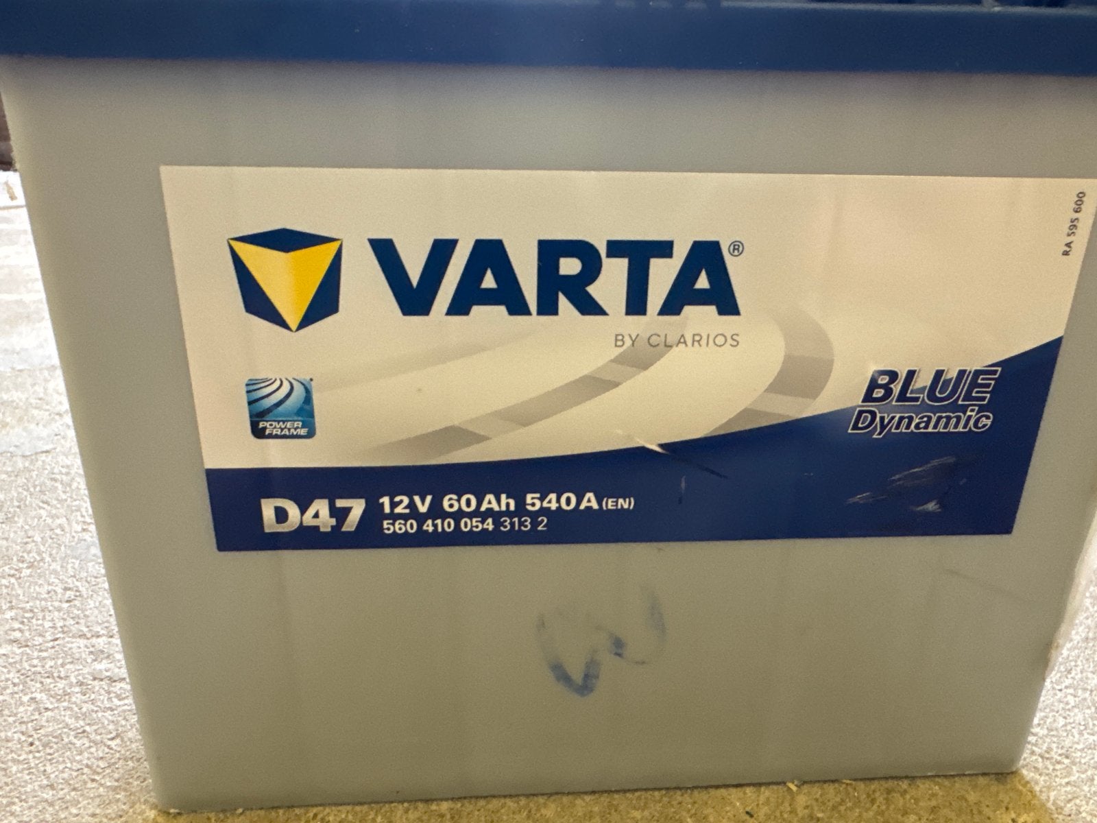 Varta Blue Dynamic D47 12V 60Ah 540A accu, Ophalen of Verzenden, Nieuw