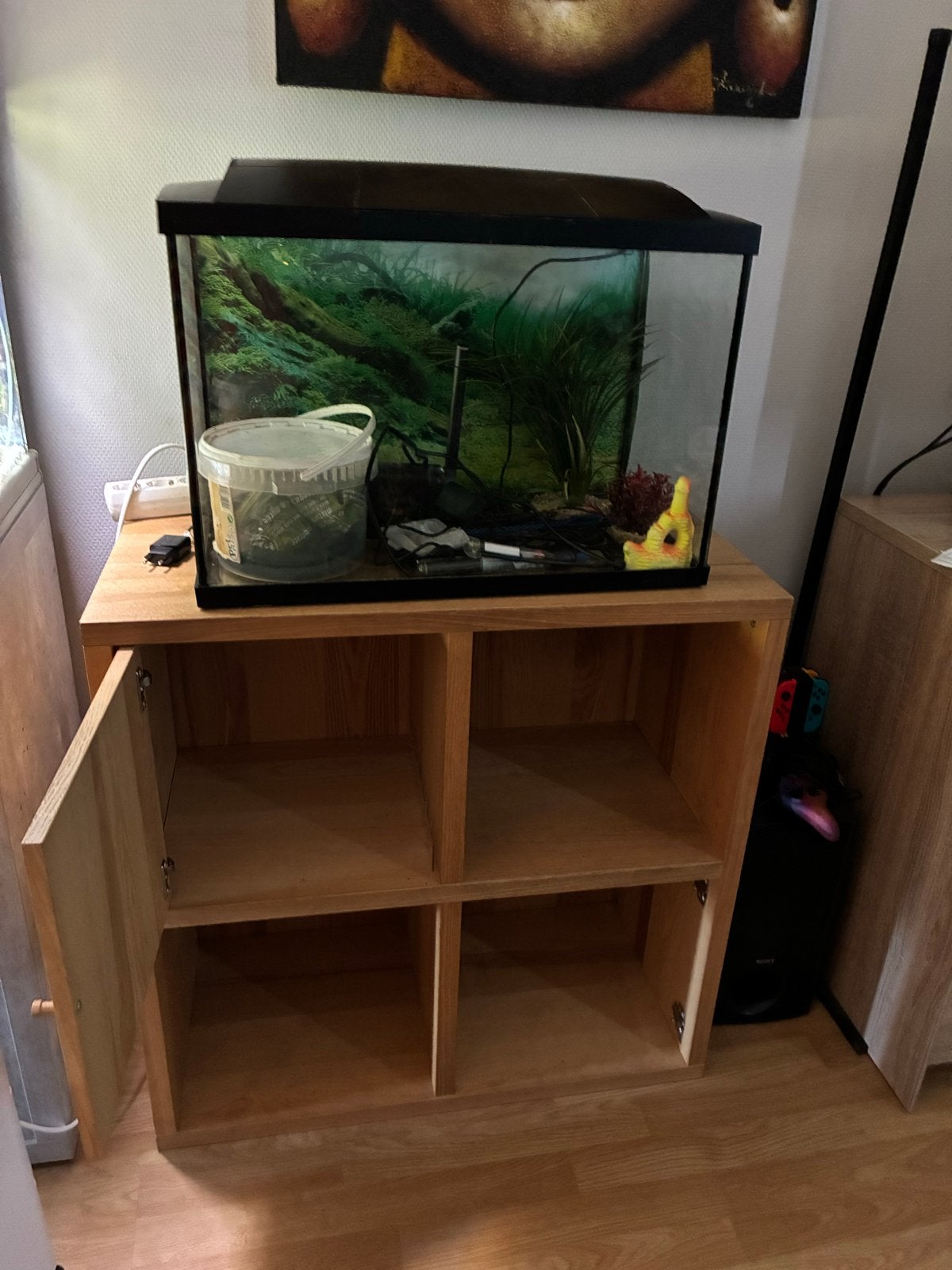 Aquarium met kastje, Ophalen, Zo goed als nieuw, Leeg aquarium, Superfish