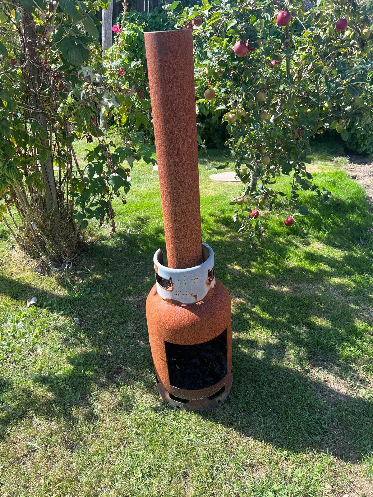 Terraskachel / Tuinhaard van gasfles, Tuin en Terras, Ophalen, Gebruikt
