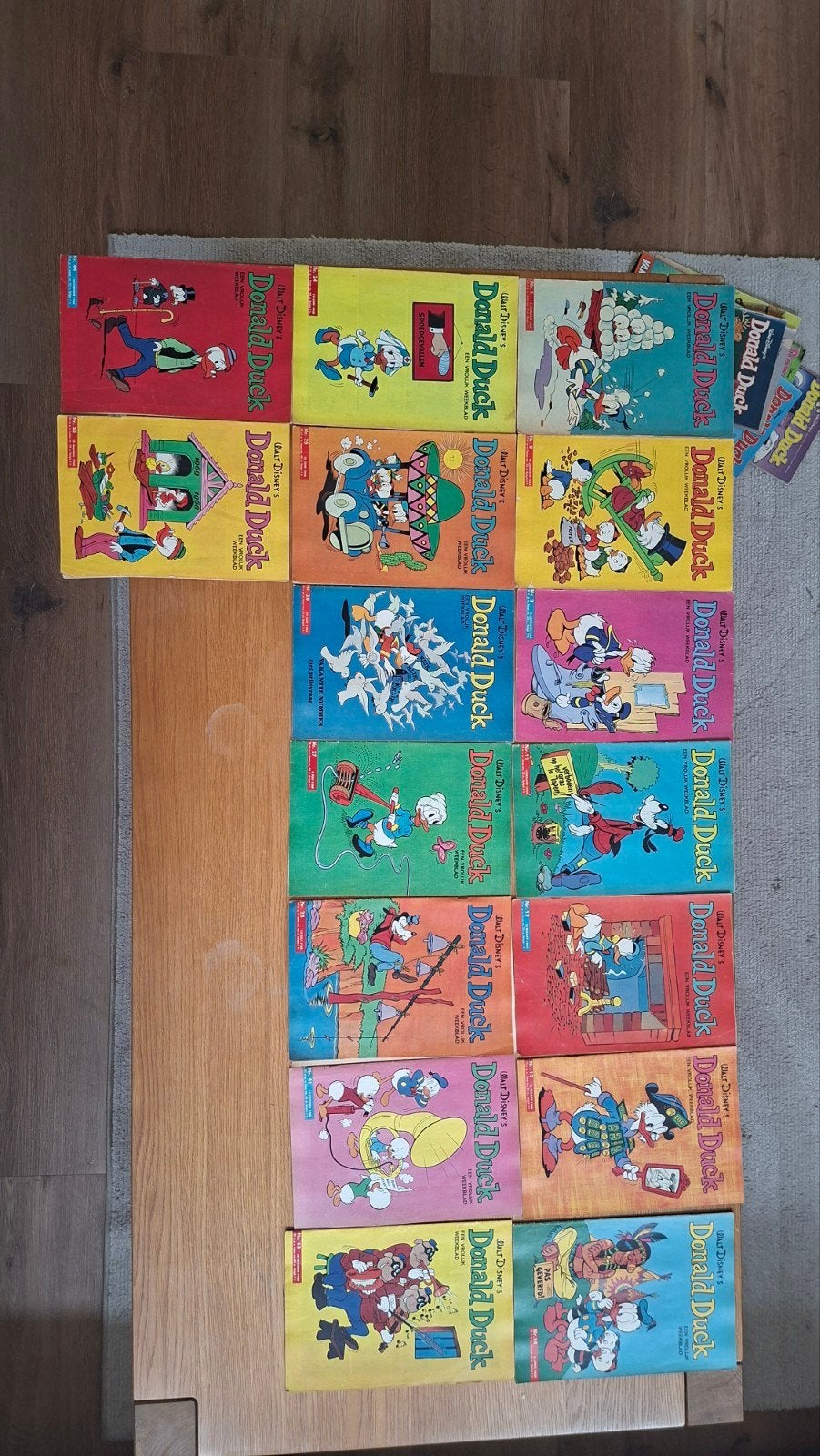 Partij oude Donald Ducks uit 1968 (16 stuks), Boeken, Stripboeken, Meerdere stripboeken, Ophalen of Verzenden, Gelezen