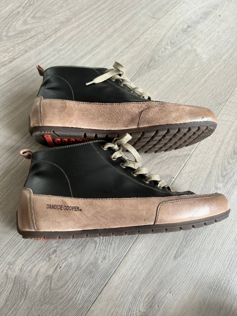 CANDICE COOPER leren sneaker schoen bruin als nieuw mt 39 S3, Bruin, Ophalen of Verzenden, CANDICE COOPER, Sneakers of Gympen