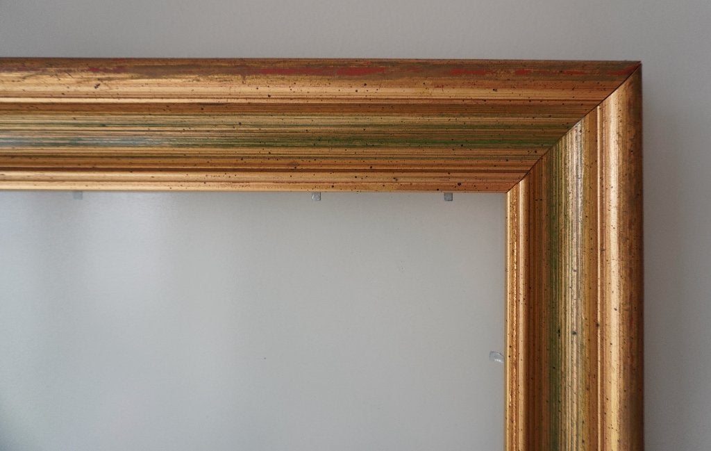Schilderijlijst houten goud glazen plaat 64x57cm groot, Ophalen, 50 tot 75 cm, Zo goed als nieuw, 50 tot 75 cm