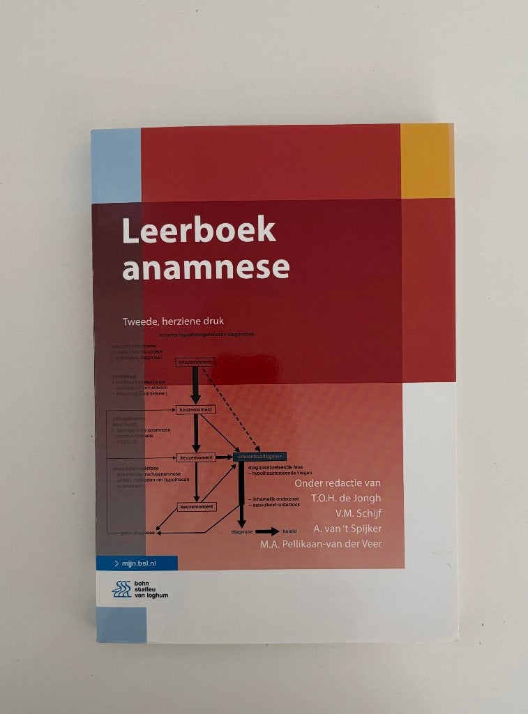 Leerboek anamnese tweede druk, Boeken, Diverse auteurs, Zo goed als nieuw, Beta, HBO