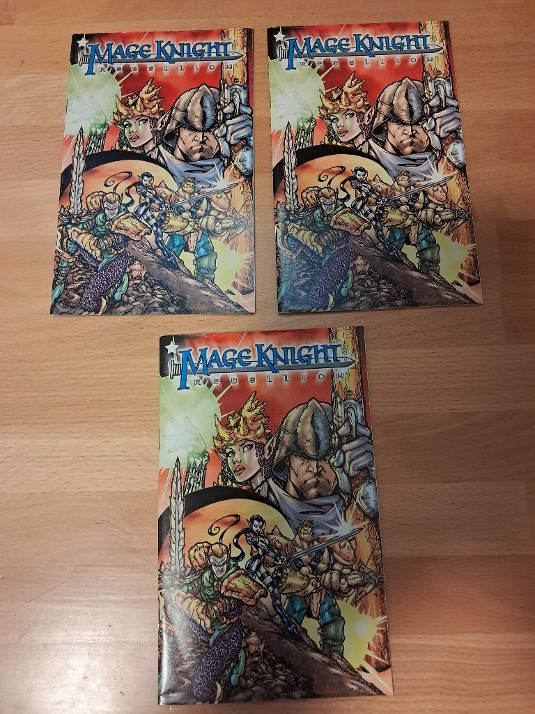 3x Mage Knight Rebellion Comic, Ophalen of Verzenden, Zo goed als nieuw, Overige soorten, Boek of Catalogus