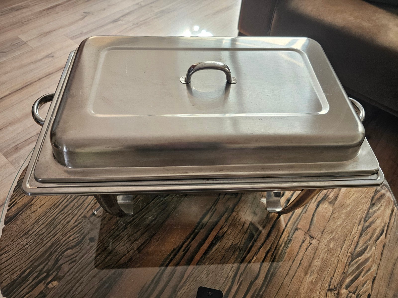 RVS Chafing dish / Warmhoudbak of Rechaud, Ophalen, Zo goed als nieuw