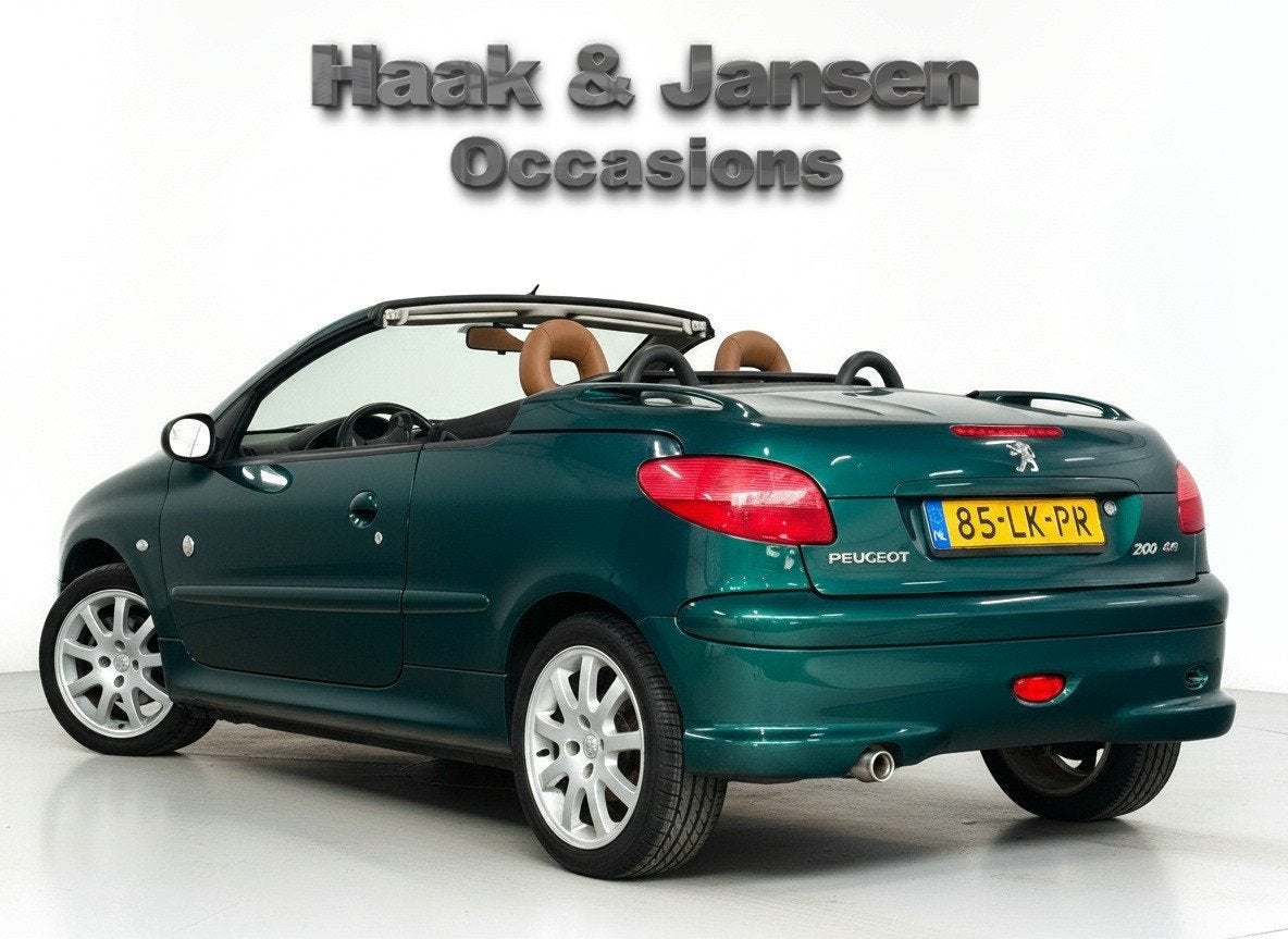 Peugeot 206 CC 1.6-16V Roland Garros - Radio - Automaat, Auto's, Peugeot, Gebruikt, 4 cilinders, Cabriolet, 4 stoelen