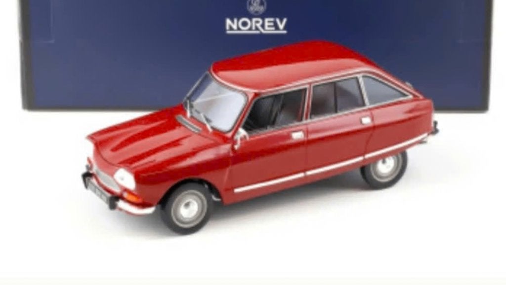 Citroen Ami 8 Club '69 Rood Lim.Ed schaal. 1/18 NOREV 181678, Hobby en Vrije tijd, Verzenden, Nieuw, Auto, Norev