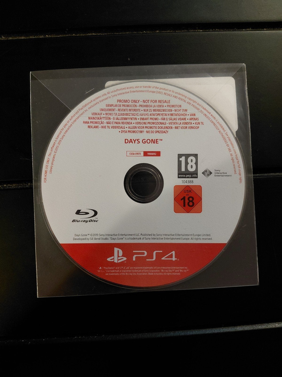 days gone promo disc ps4, Spelcomputers en Games, Games | Sony PlayStation 4, Vanaf 18 jaar, 1 speler, Zo goed als nieuw, Ophalen
