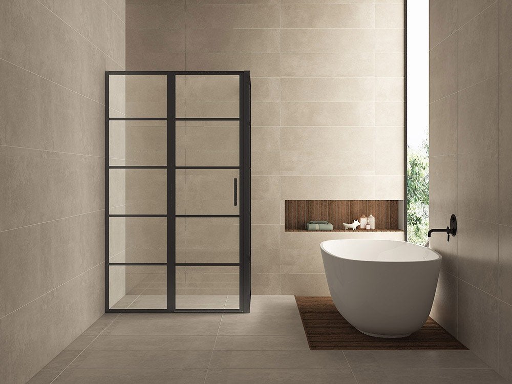 Douchecabine Zwart met Raster Horizon - 80 x 120  200 cm, Ophalen, Wiesbaden, Eendenparkweg 3, Info@douchezaak.nl