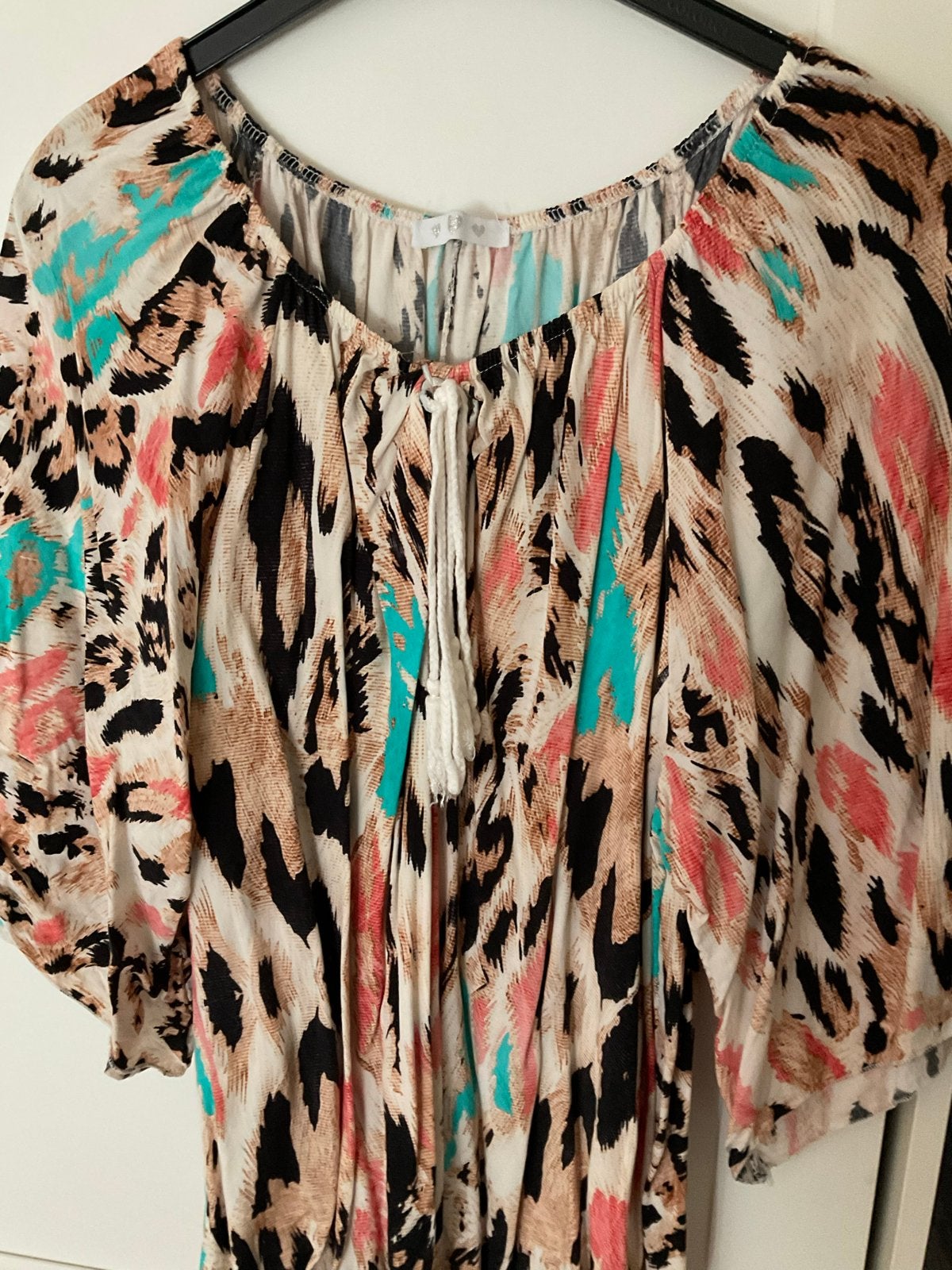 Dames Tuniek met Dierenprint en Kleuraccenten, Ophalen of Verzenden, Zo goed als nieuw, Maat 46/48 (XL) of groter, Meerkleurig