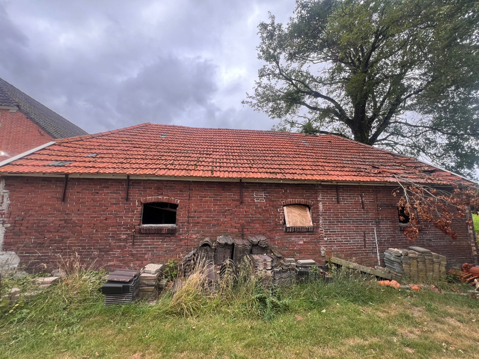 Braas Granat 15 dakpannen, Ophalen, Gebruikt, Steen of Klei, 15 m² of meer