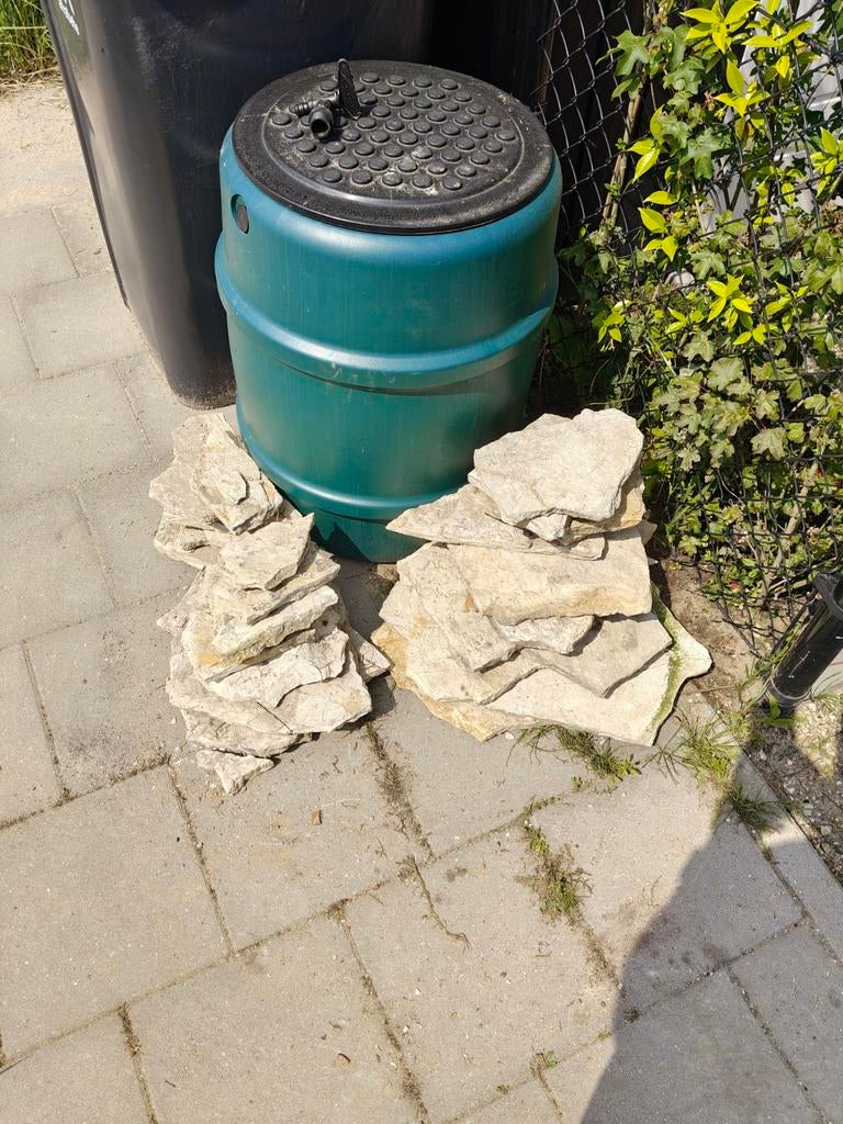Natuurstenen Flagstones voor Tuin of Terras, Tuin en Terras, Ophalen, Gebruikt, Terrastegels, Natuursteen
