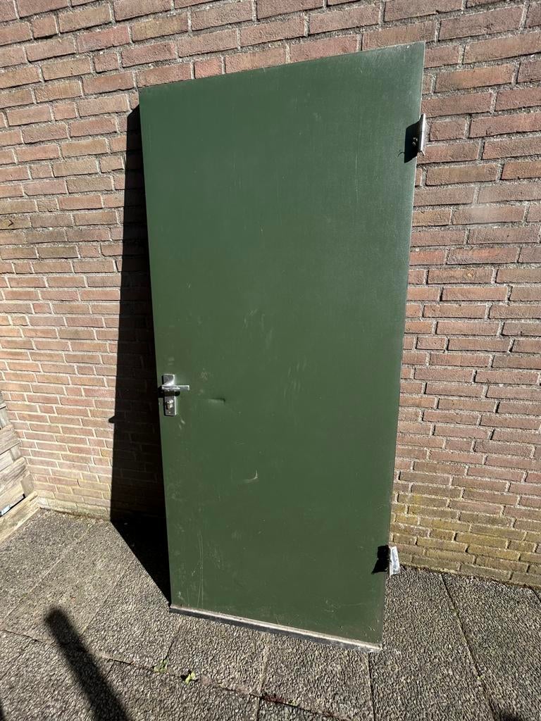Buitendeur, Ophalen, Kunststof, Gebruikt, 80 tot 100 cm