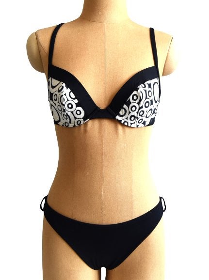 Nieuwe Rasurel bikini, push-up, zwart/wit, Mt. 70 C, Rasurel, Overige kleuren, Verzenden, Nieuw
