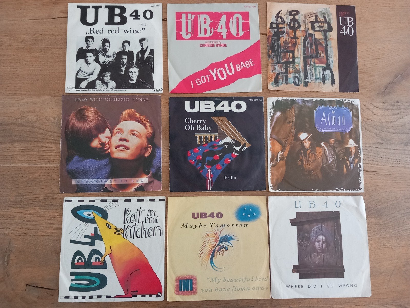 9x Reggae Singles (UB40, Aswad) - Vinyl Collectie, Ophalen of Verzenden, Reggae, Gebruikt, Single