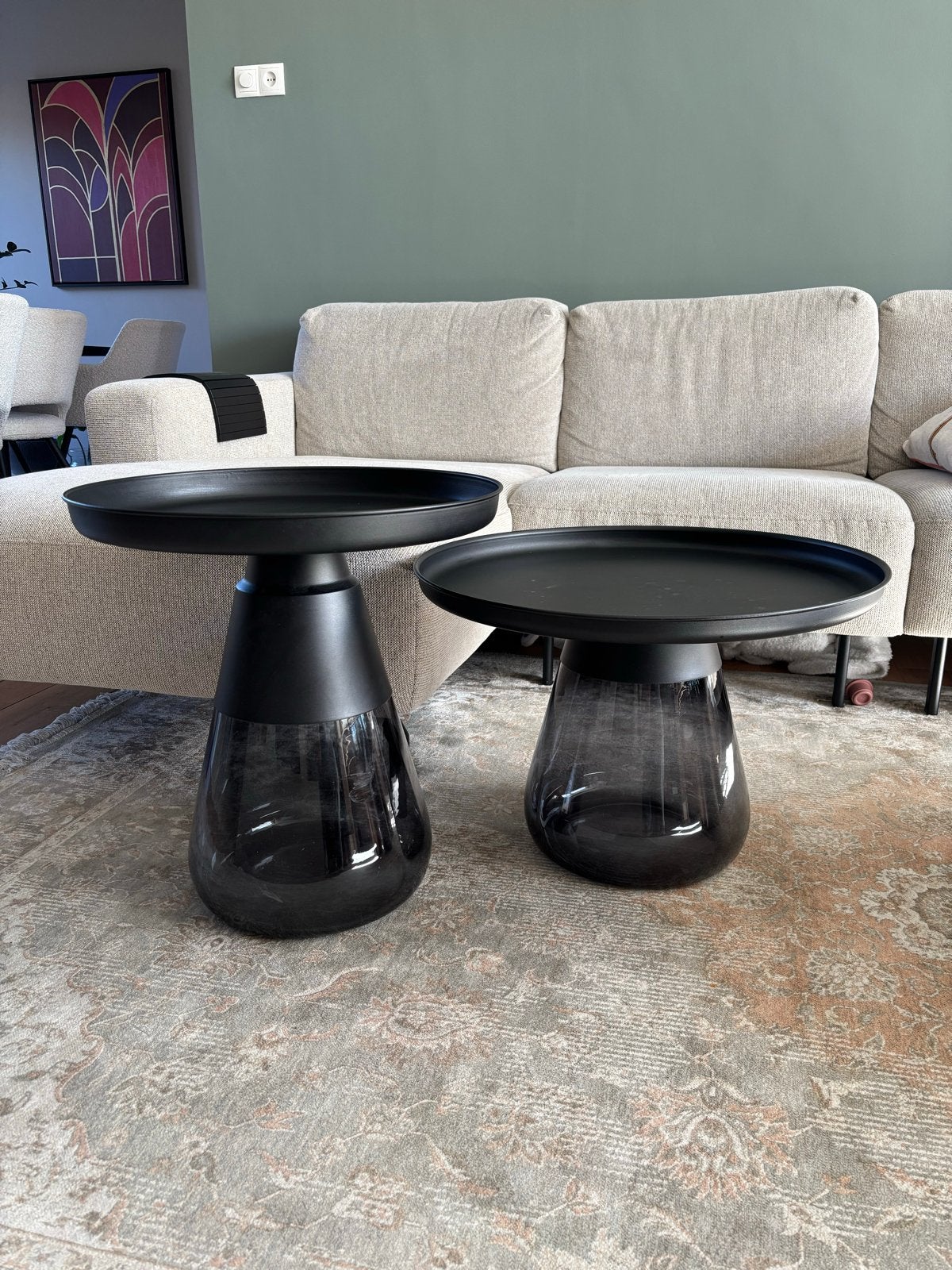 Salontafels ‘Mick’ van Goossens, Huis en Inrichting, Ophalen, 50 – 75, Rond, 50 tot 100 cm