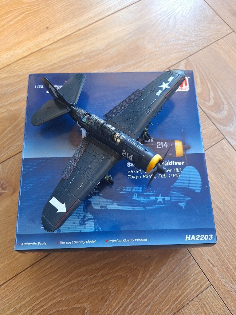 Diecast 1:72 1/72 Hobby Master SB2C-4E Helldiver VB-84, USS, Overige merken, 1:72 tot 1:144, Ophalen of Verzenden, Zo goed als nieuw