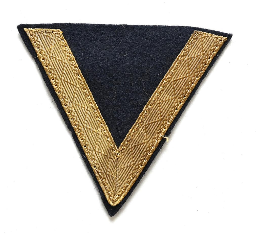 Kriegsmarine Gefreiter Mouw Rang embleem, Verzenden, Marine, Duitsland, Embleem of Badge
