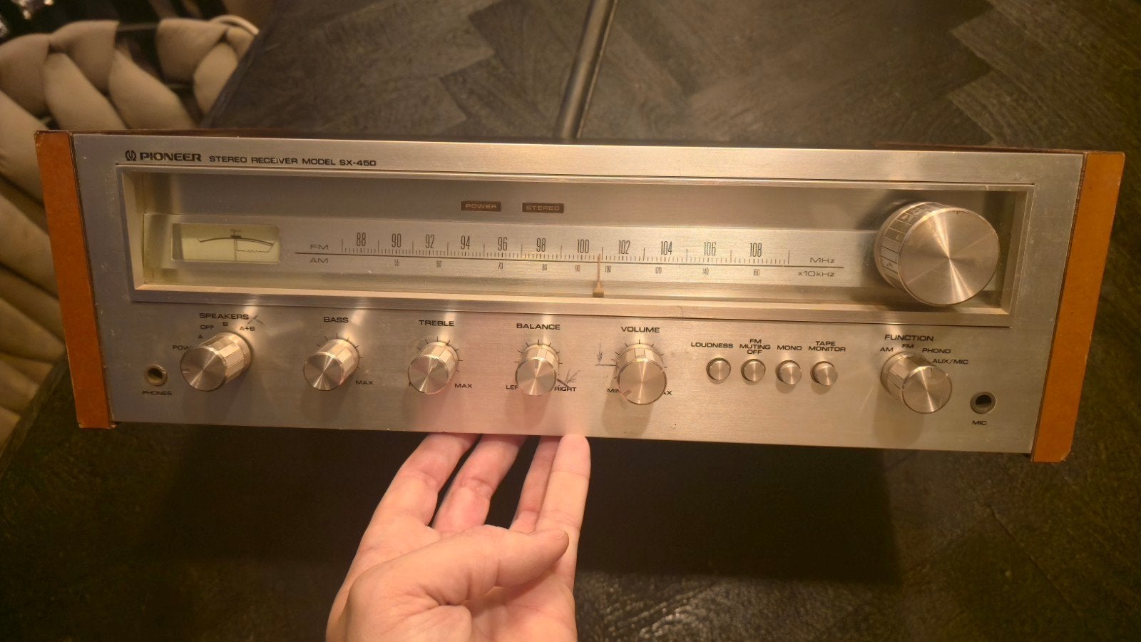 Pioneer SX-450 Stereo Receiver opknapper, Audio, Tv en Foto, Ophalen of Verzenden, Niet werkend, Stereo, Pioneer